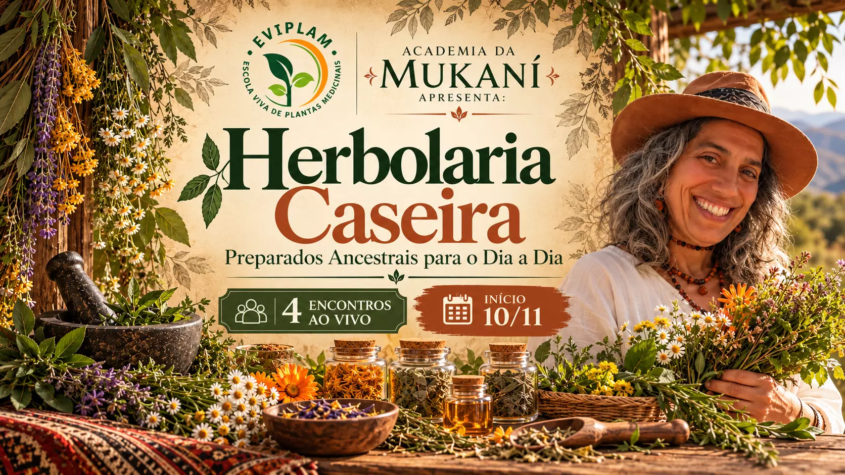 Curso Herbolaria Caseira - Preparados ancestrais para o dia a dia