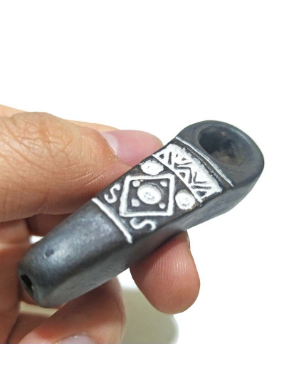 Cachimbo Pequeno de Cerâmica Andino | Cachimbo Artesanal Xamanico