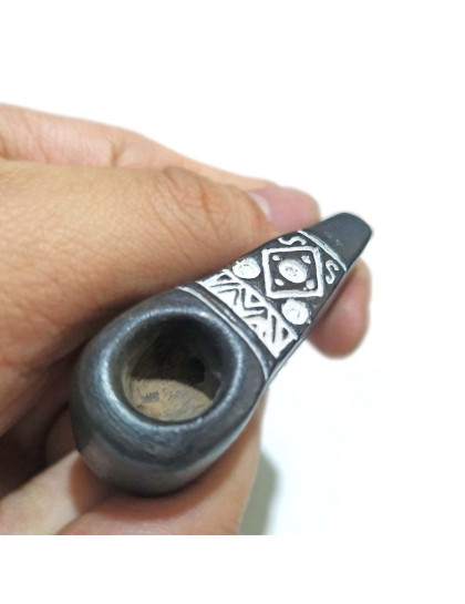 Cachimbo Pequeno de Cerâmica Andino | Cachimbo Artesanal Xamanico