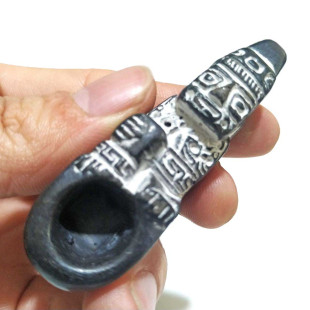 Cachimbo Pequeno de Cerâmica Andino | Cachimbo Artesanal Xamanico 