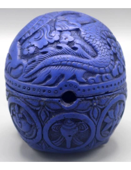 Incensário de Caveira Azul
