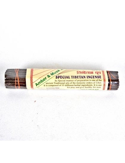 Incenso Tibetano de Ervas-Ambar e Musk