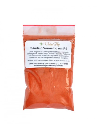 Sândalo Vermelho em Pó