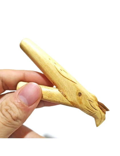 Kuripe Aplicador para Rapé | Auto aplicador de madeira Palo Santo