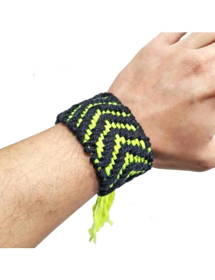 Pulseira Kaxinawá  Tecelagem | Arte Indigena | Acessório Xamanico