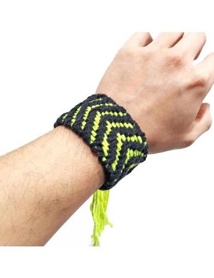 Pulseira Kaxinawá  Tecelagem | Arte Indigena | Acessório Xamanico