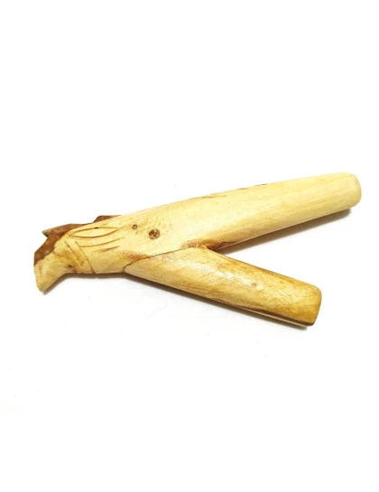 Kuripe Aplicador para Rapé | Auto aplicador de madeira Palo Santo