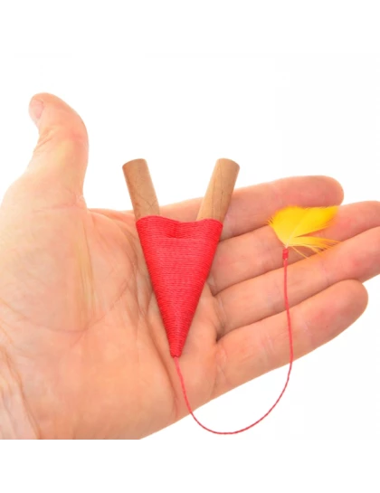Kuripe para Rapé com Linhas-vermelho