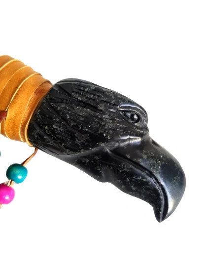Cachimbo de Osso & Pedra Serpentina para Tabac
