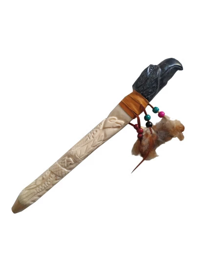 Cachimbo de Osso & Pedra Serpentina para Tabac