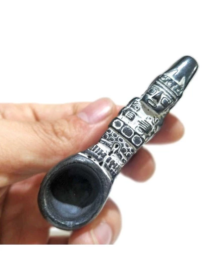 Cachimbo Pequeno de Cerâmica Andino | Cachimbo Artesanal Xamanico