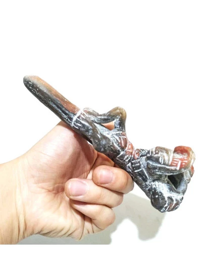 Cachimbo Mexicano Teotihuácan | Cachimbo Artesanal de Cerâmica 