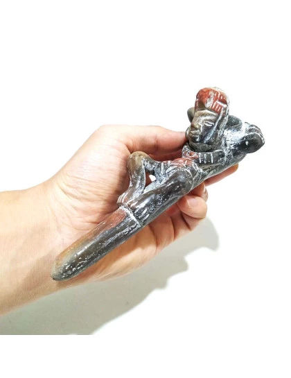Cachimbo Mexicano Teotihuácan | Cachimbo Artesanal de Cerâmica 