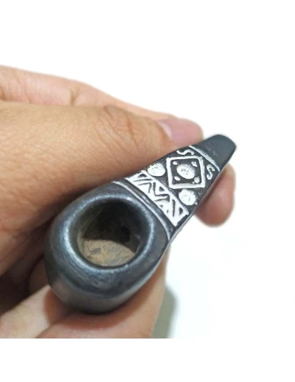 Cachimbo Pequeno de Cerâmica Andino | Cachimbo Artesanal Xamanico