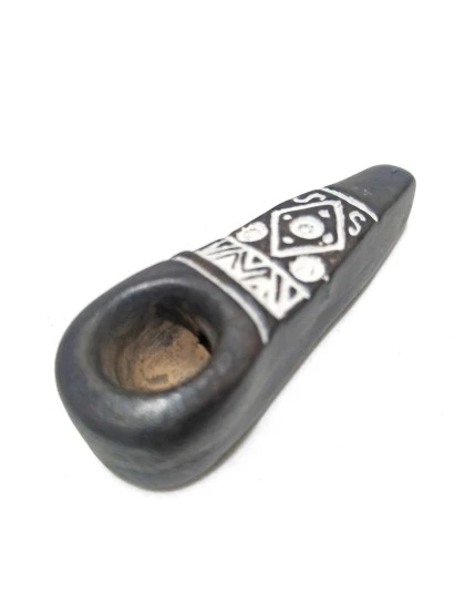 Cachimbo Pequeno de Cerâmica Andino | Cachimbo Artesanal Xamanico