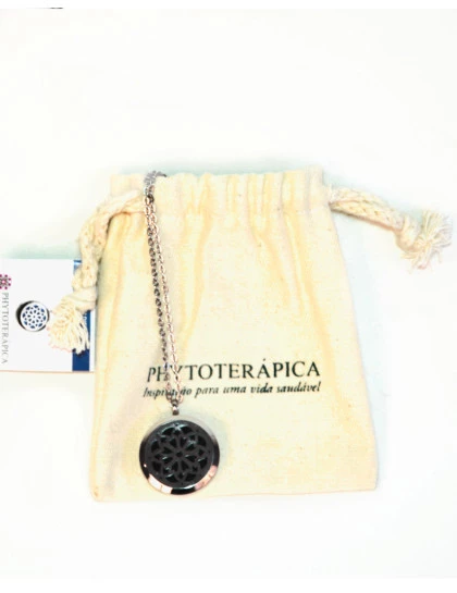 Colar Difusor Pessoal Mandala | Aço Inox | Aromaterapia