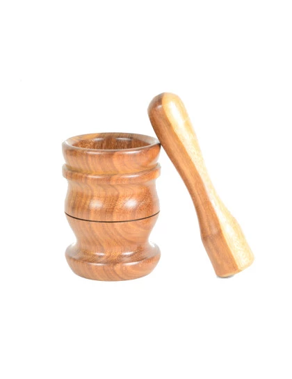 Pilão de madeira