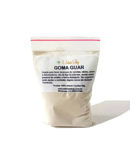 Goma Guar  em Pó para Incenso | Espessante Guar Natural Puro