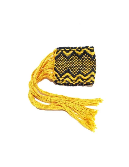 Pulseira Kaxinawá Tecelagem | Arte Indigena | Acessório Xamanico