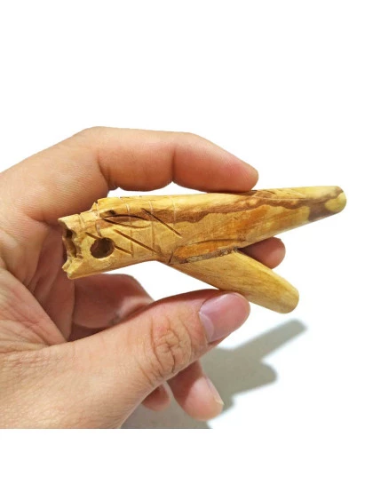 Kuripe Aplicador para Rapé | Auto aplicador de madeira Palo Santo