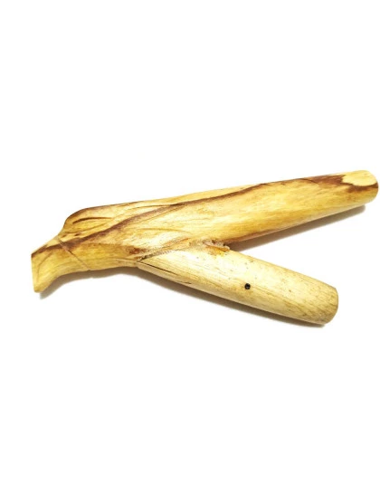Kuripe Aplicador para Rapé | Auto aplicador de madeira Palo Santo