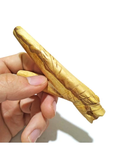 Kuripe Aplicador para Rapé | Auto aplicador de madeira Palo Santo