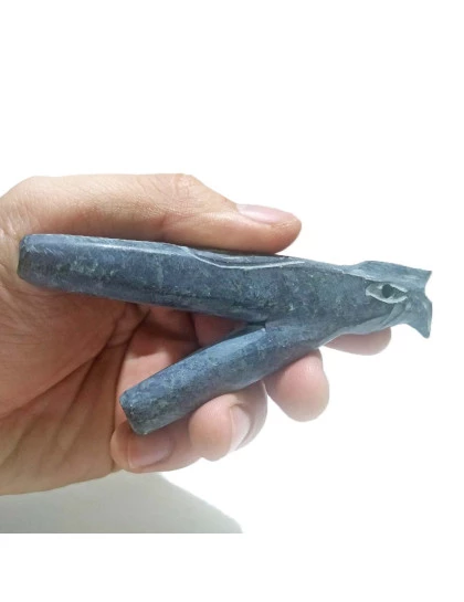 Kuripe aplicador de rapé | Auto Aplicador Andino de Pedra Condor