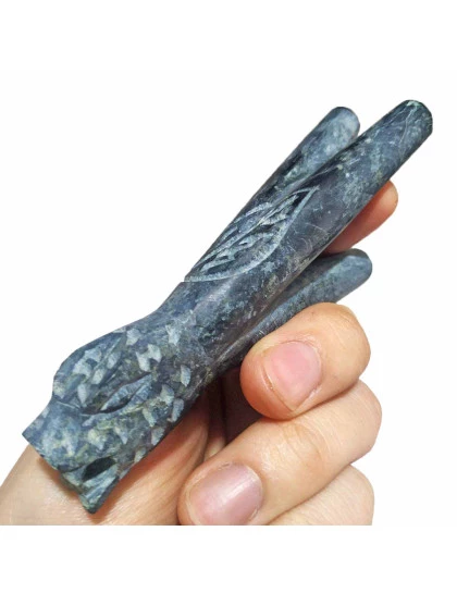 Kuripe Aplicador Duplo para Rapé | Auto aplicador de rapé Serpente