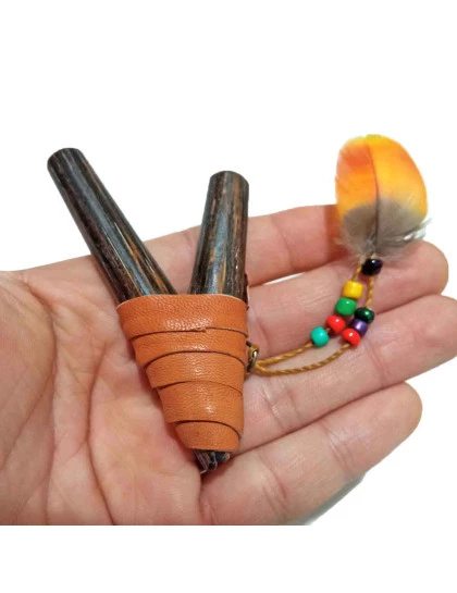 Kuripe autoaplicador para Rapé | Kuripe Xamanico de madeira Tucum