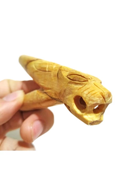 Kuripe Aplicador para Rapé | Auto aplicador de madeira Palo Santo