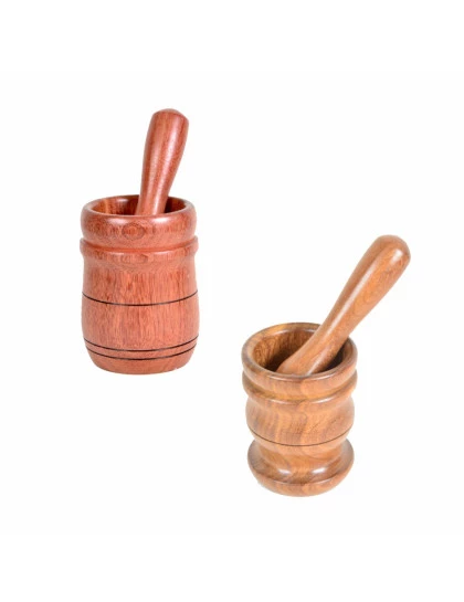 Pilão de madeira