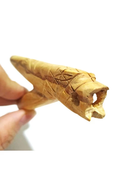 Kuripe Aplicador para Rapé | Auto aplicador de madeira Palo Santo