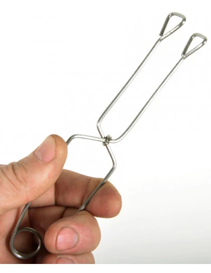 Pegador para carvão e brasa |Pegador Pinça para Carvão Aço Carbono