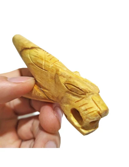 Kuripe Aplicador para Rapé | Auto aplicador de madeira Palo Santo