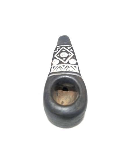Cachimbo Pequeno de Cerâmica Andino | Cachimbo Artesanal Xamanico