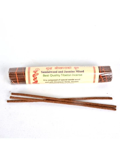 Incenso Tibetano de Ervas-Sandalo e Jasmim