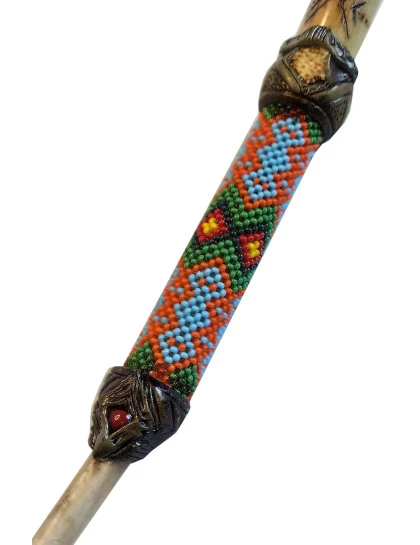 Tepi para Rapé Osso Kene de Miçanga
