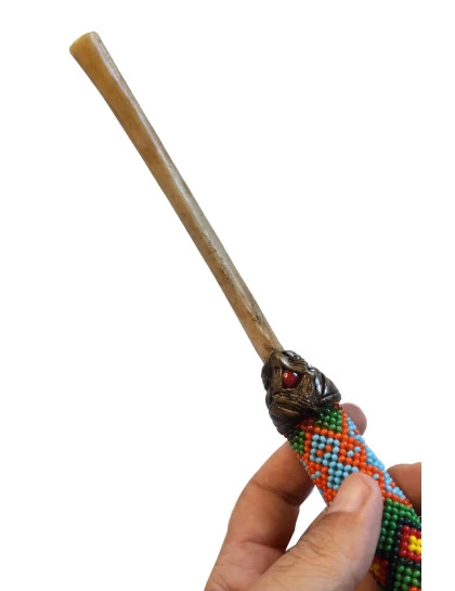 Tepi para Rapé Osso Kene de Miçanga