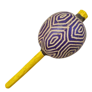 Maracá Karajá | Instrumento Xamânico | Chocalho Indígena Grande