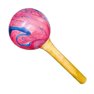 Maracá de Côco Pintado Surrealista