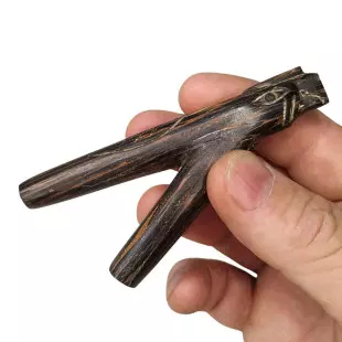 Kuripe de Tucum Contor | Autoaplicador Xamanico de madeira Tucum