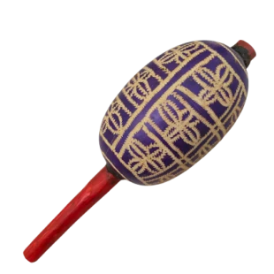 Maracá Karajá | Instrumento Xamânico | Chocalho Indígena Grande
