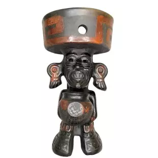 Copalera  Huehueteotl Preto Grande Vasilha