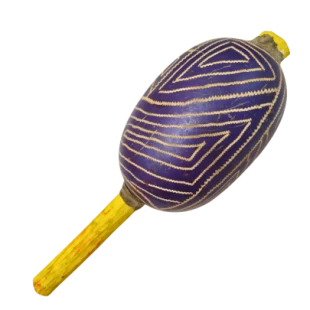Maracá Karajá | Instrumento Xamânico | Chocalho Indígena Grande