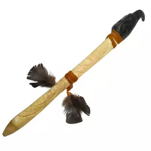 Cachimbo Pedra Serpentina Aguia e osso entalhado | Chanupah Sagrada 