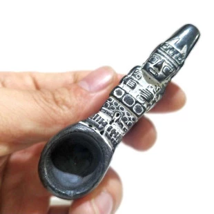 Cachimbo Pequeno de Cerâmica Andino | Cachimbo Artesanal Xamanico