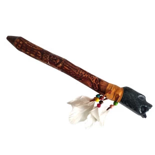 Cachimbo Anaconda de Pedra Machu Picchu e osso para Tabaco | Chanupah Sagrada 