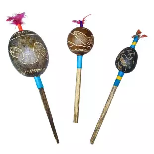 Maraca Shipibo Serpente