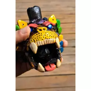 Apito Xamânico de Jaguar Teotihuacan | Ritual e Meditação | Som Ritualístico | Instrumento Ritual Ancestral