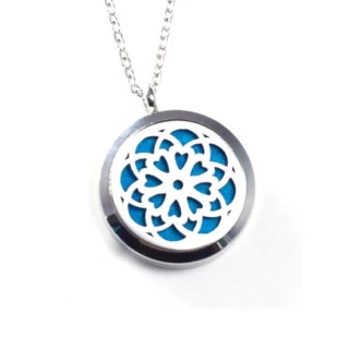 Colar Difusor Pessoal Mandala | Aço Inox | Aromaterapia